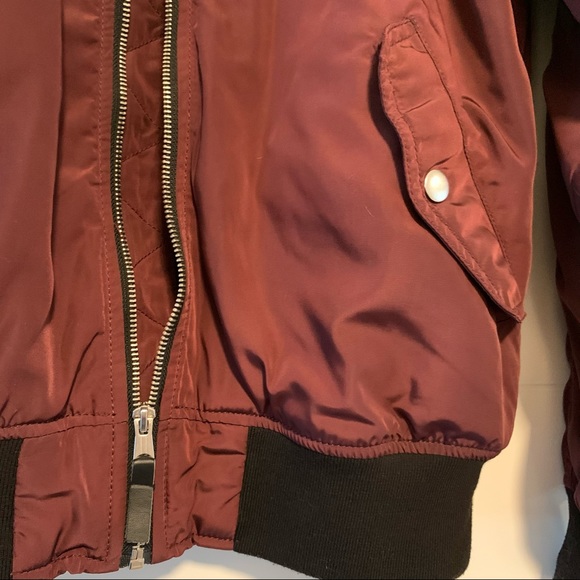 H&M | Burgundy Bomber-style Jacket - Picture 8 of 10